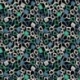 Tissu Toile Viscose Imprimée Cube Petrole