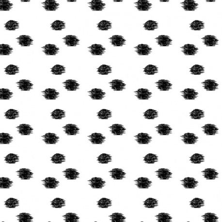 Tissu Toile Viscose Imprimée Point Ecru 