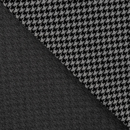 Tissu Jacquard Faneta Noir 