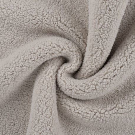 Tissu Fausse Fourrure Bouclette Sable