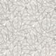 Tissu Feuilles Coton 57fils Gris Foncé