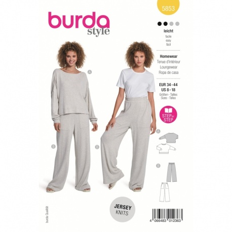 Patron 5853 Burda Homewear 34/44