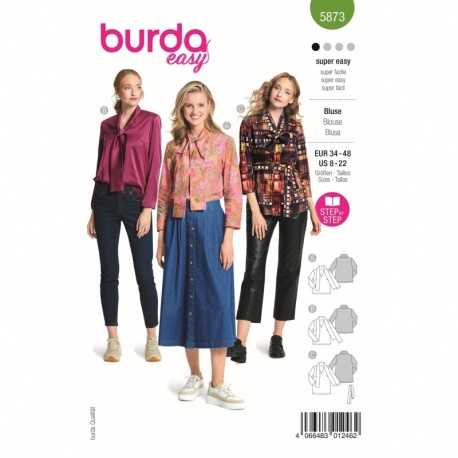 Patron 5873 Burda Blouse 34/48