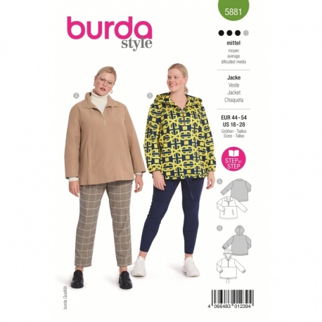 Patron 5881 Burda Veste 44/54