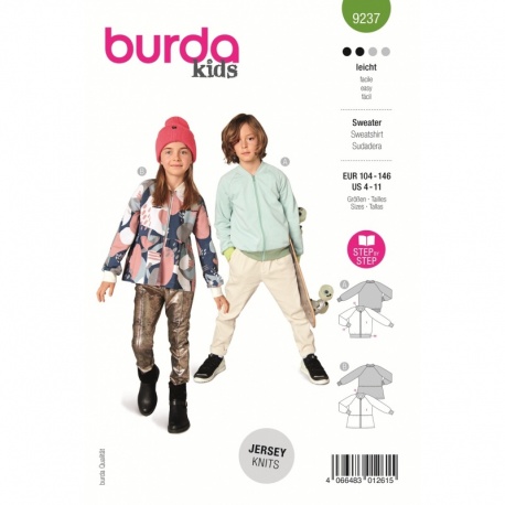 Patron Burda 9246 Kids Layette Bebe 56/86 - Tissus des Ursules