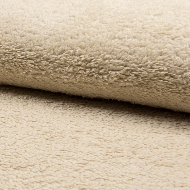 Tissu Mouton Polaire Beige
