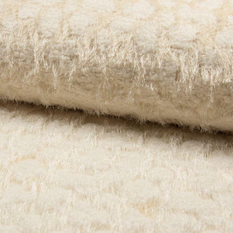 Tissu Mouton Bi Matiere Beige 