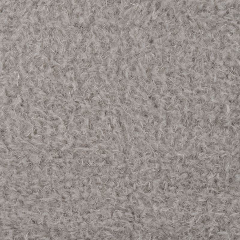 Tissu Mouton Frisé Gris Clair 