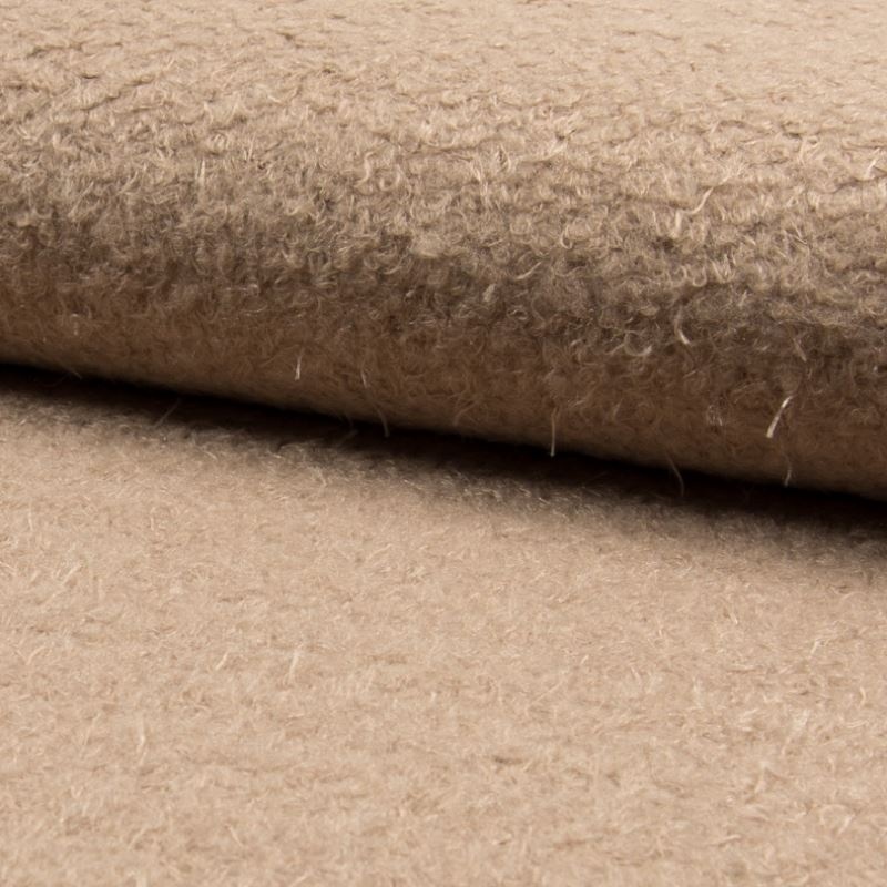 Tissu Mouton Frisé Beige