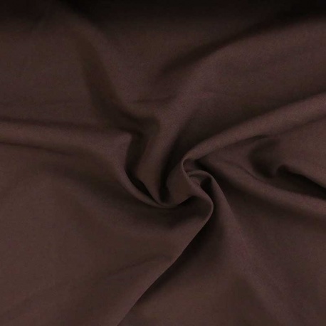 Tissu Burlington Uni Grande Largeur Marron