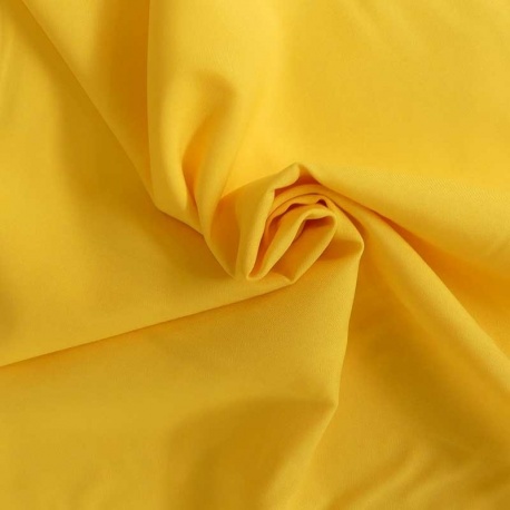 Tissu Burlington Uni Grande Largeur Jaune 