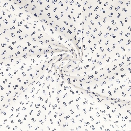 Tissu Starlette Coton 57fils Indigo 