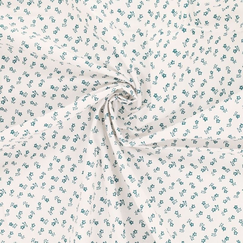 Tissu Starlette Coton 57fils Canard 