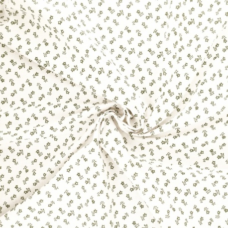 Tissu Starlette Coton 57fils Kaki