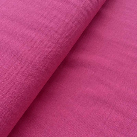 Tissu Toile Fluide Polyester Fuschia 