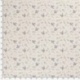 Tissu Popeline Imprimé Feuille Beige 