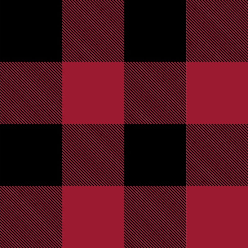 Tissu Polaire Microfibre Carreaux Rouge 