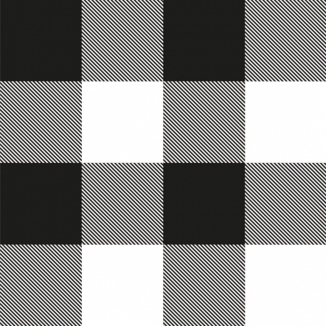 Tissu Polaire Microfibre Carreaux Noir