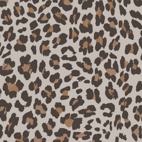 Tissu Polaire Microfibre Leopard Sable