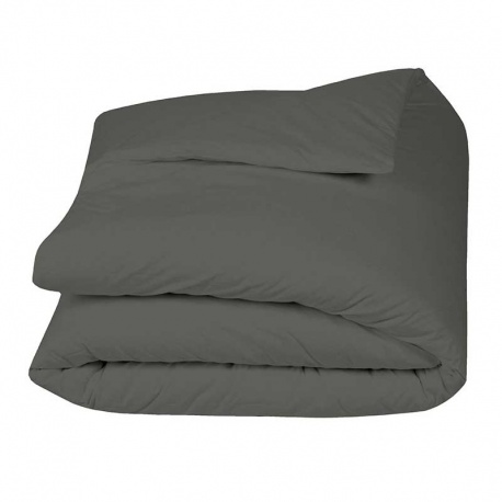 Linge de Lit LENA en Percale Unie Carbone