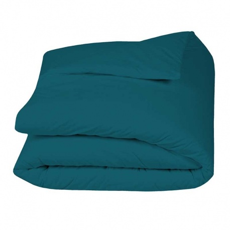 Linge de Lit LENA en Percale Unie Cobalt