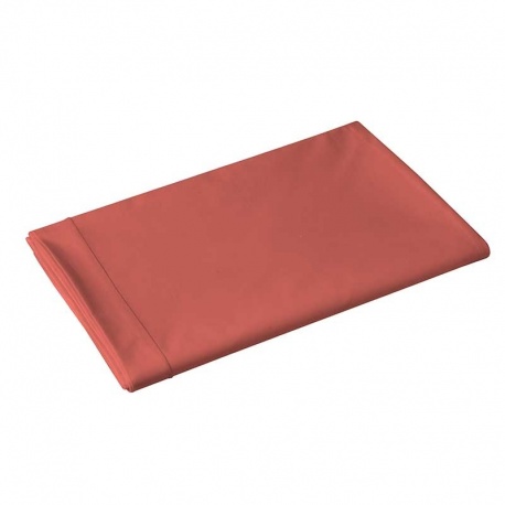 Linge de Lit LENA en Percale Unie Terracotta