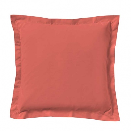 Linge de Lit LENA en Percale Unie Terracotta