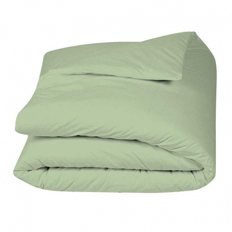 Linge de Lit LENA en Percale Unie Sauge