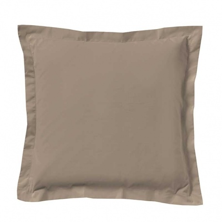 Linge de Lit LENA en Percale Unie Taupe