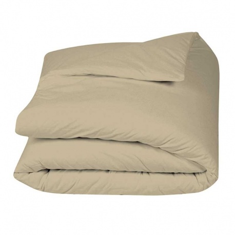 Linge de Lit LENA en Percale Unie Coloris Lin