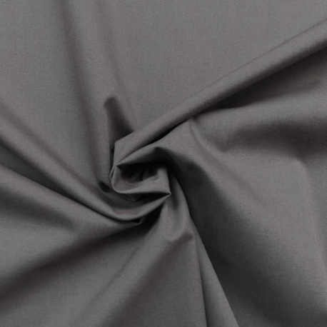 Tissu Percale Uni Cendre 