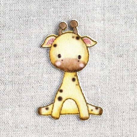 Ecusson petits animaux - Girafe