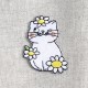 Ecusson chat mignon  - Blanc