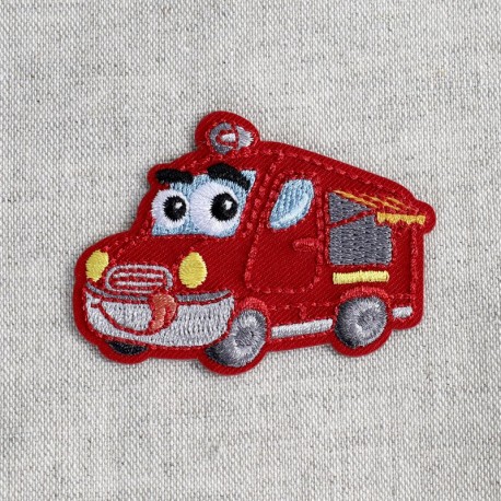 Ecusson transports rigolos - Camion de pompier