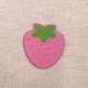 Ecusson fraise - Rose