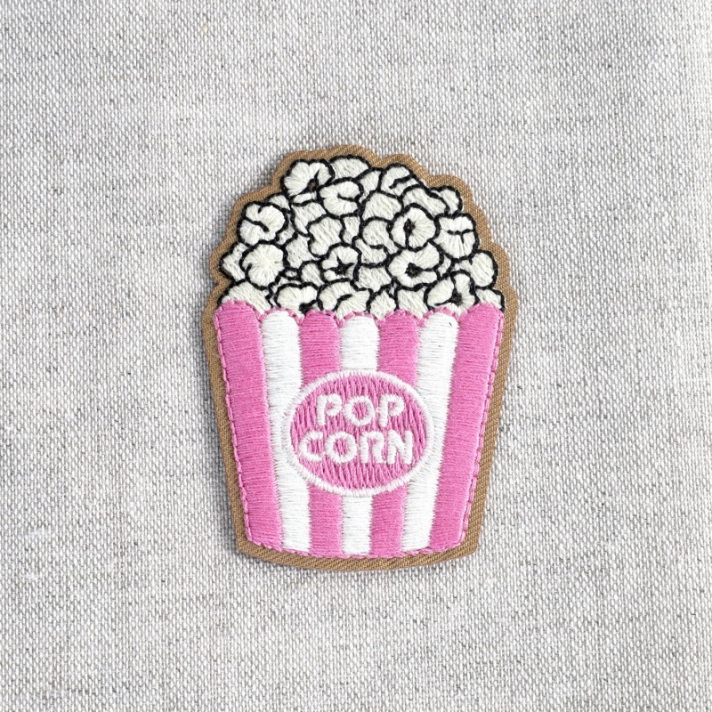 Ecusson pop-corn