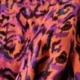 Tissu Toile Viscose Imprimée Tempête Mauve 