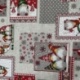Tissu Imprimé Gnomos Patch Ecru