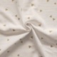 Tissu Double Gaze Foil Triangle Blanc