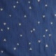 Tissu Double Gaze Foil Triangle Indigo