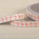 Galon jacquard flamants roses