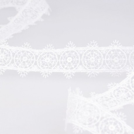Tulle brodé cercles