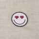 Ecusson paix - Smiley coeur