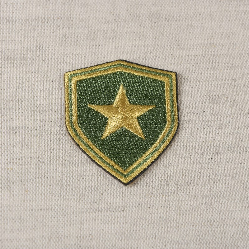 Ecusson blason armee - Etoile fond kak