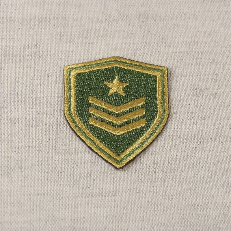 Ecusson blason armee - Army fond kaki