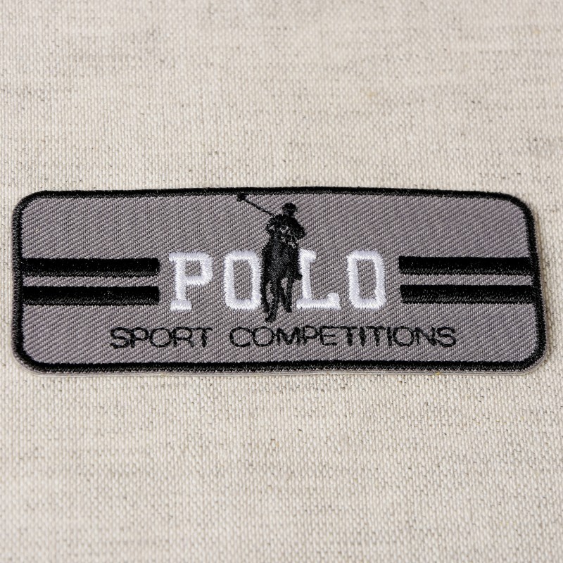 Ecusson polo sport - Gris