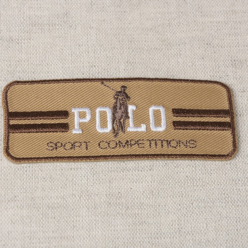 Ecusson polo sport - Beige