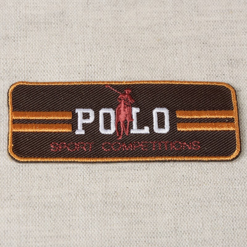Ecusson polo sport - Marron