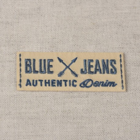 Ecusson blue jeans - Yellow