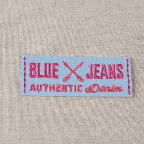 Ecusson blue jeans - Bleu